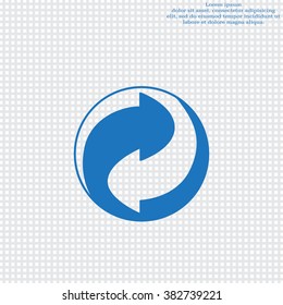 Vector recycling sign