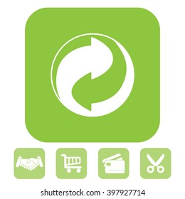 Vector recycling sign