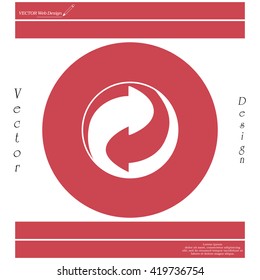 Vector recycling sign
