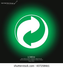 Vector recycling sign