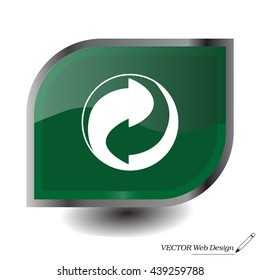 Vector recycling sign