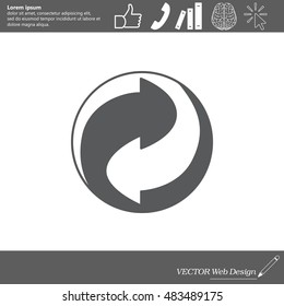 Vector recycling sign