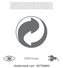 Vector recycling sign