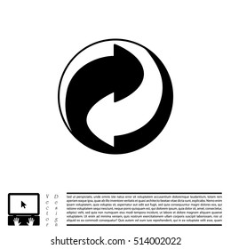 Vector recycling sign