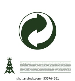 Vector recycling sign