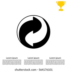 Vector recycling sign