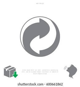 Vector recycling sign