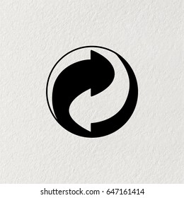 Vector recycling sign
