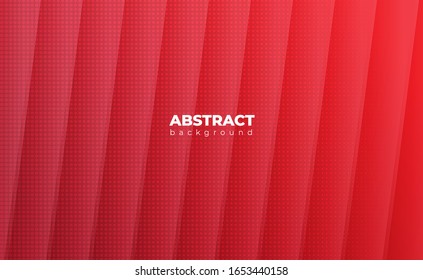 Vector red abstract geometric background.with modern concepts halftone and light gradient 