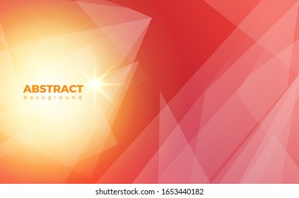 Vector red abstract geometric background.with modern concepts halftone and light gradient 