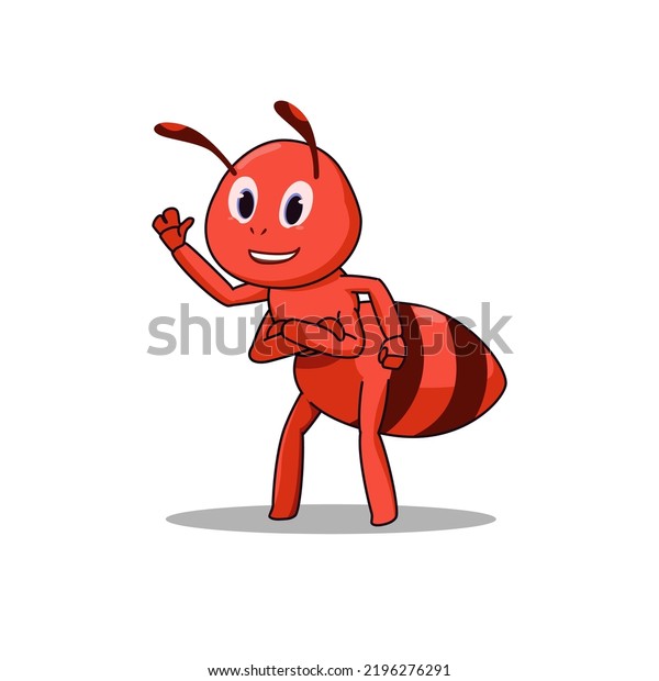 Vector Red Ant Illustration Can Be Stock Vector (Royalty Free ...