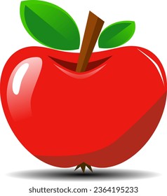 Vector red apple illustration art