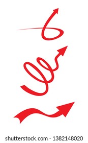 Vector red arrows symbol design