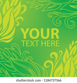 Vector red autumn floral background with leafs. Thanksgiving season design