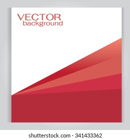 vector red background overlap dimension grey illustration message board for text and message design modern website