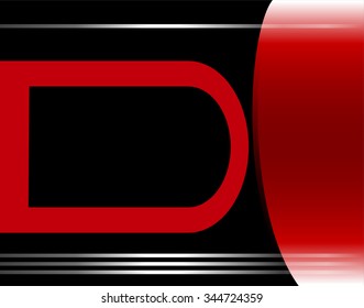 vector red background overlap dimension 3d graphic message board for text and message design frame line shadow for modern web design eps10
