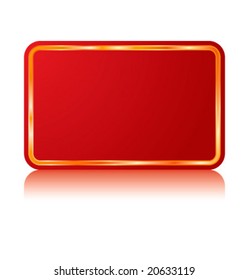 Vector red banner