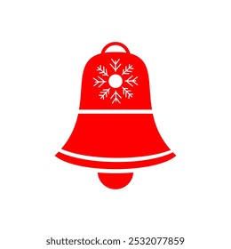 
Vektor rote Glocke Weihnachtsschmuck