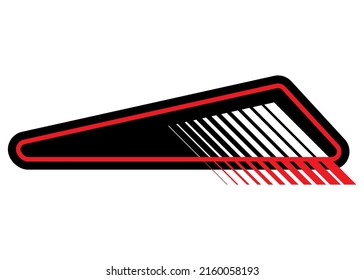 Vector Red Black Abstract Striped Pattern Stock Vector (Royalty Free ...