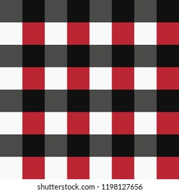 vector red black and white tartan plaid pattern for background