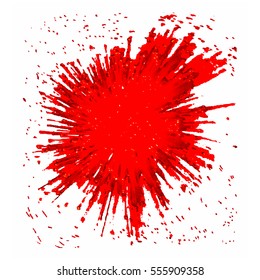 Vector red BLOB. Abstract red vector spot