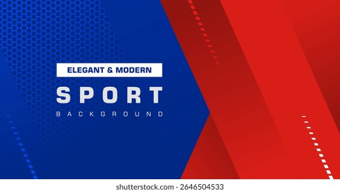 Vektorroter und blauer Hintergrund. Moderner sportlicher Hintergrund. Eleganter blauer Hintergrund. Eleganter roter Hintergrund. Dekoration von Kohlenstofffasern