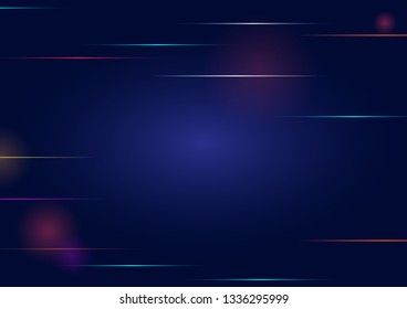 Vector red and blue  lighting line abstract banner background