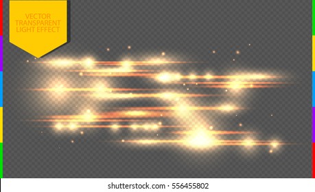 Vector Red And Blue Special Effect. Glowing Streaks On Transparent Background. Beautiful Glow Light Flare And Spark. Luminous Abstract Sparkling Lined Night Disco Club Wallpaper