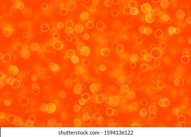 Vector red bokeh background with yellow sparkles. Bright holiday bubbly backdrop.
