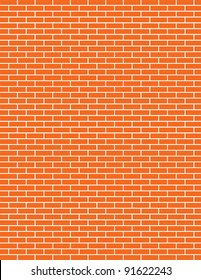 vector of a red brick wall background