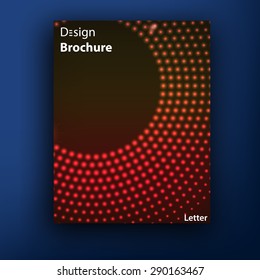 Vector red brochure / booklet cover design templates collection