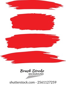 Vector red brush strokes jpg