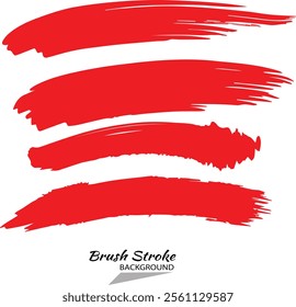 Vector red brush strokes jpg