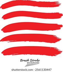 Vector red brush strokes jpg