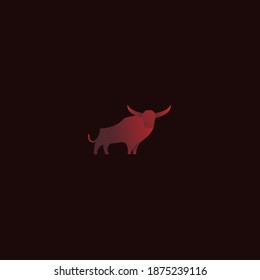 Vector red bull logo minimalism