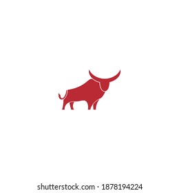 Vector red bull logo minimalism