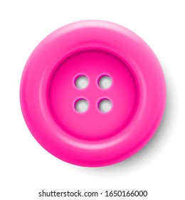 Vector red button isolated on white background set. Realistic vector illustration.
