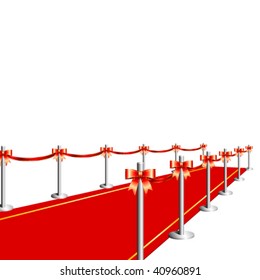 Vector red carpet