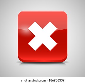 Vector Red  Check Mark Icons 