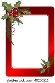 Vector red christmas background
