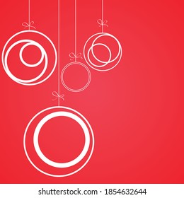 vector red christmas background. cut paper design.