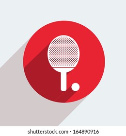 Vector red circle icon  on gray background. Eps10