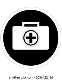 Vector red circle icon on black and white background