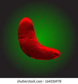 vector red clay figure