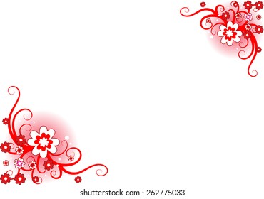 vector red color background