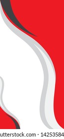 Vector red color Flat design, Illustration of flag for banner