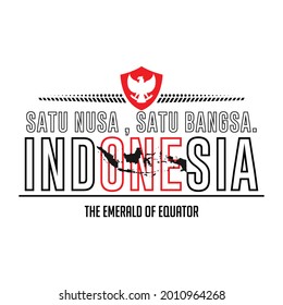 Vector red color Flat design, Illustration for banner ect. 17th August Indonesia Independence Day concept.