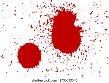 Vector red color splash background.