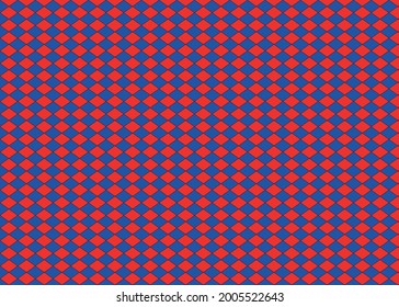 Vector of red colored rhombuses and tiles. Colorful rhombus pattern.