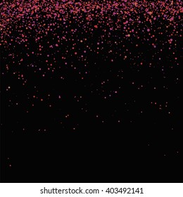 Vector Red Confetti Isolated